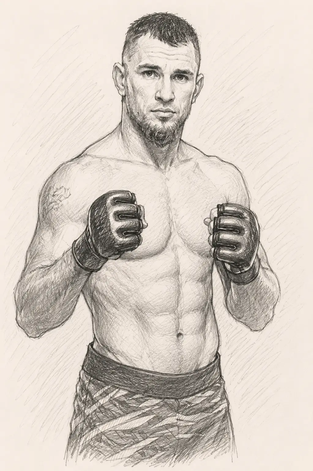 Profile drawing Nikolay Veretennikov, Gladiator