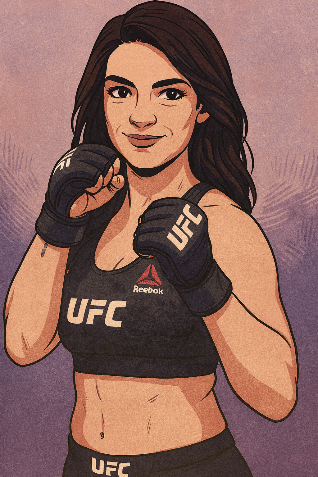 Profile drawing Mackenzie Dern, 