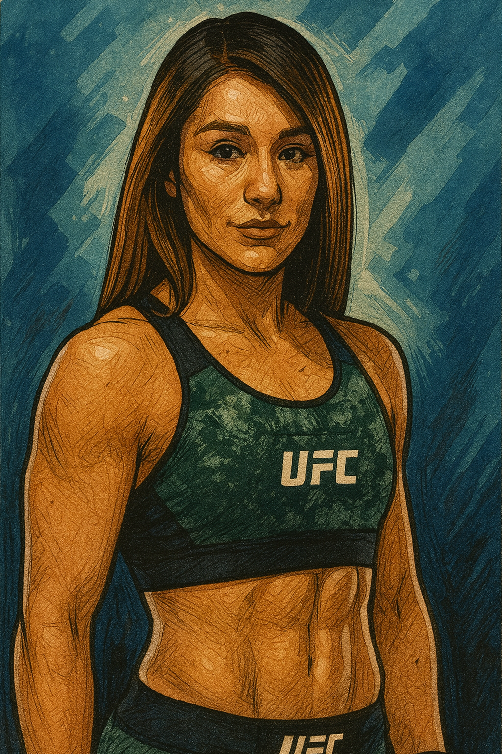 Profile drawing Alexa Grasso, 
