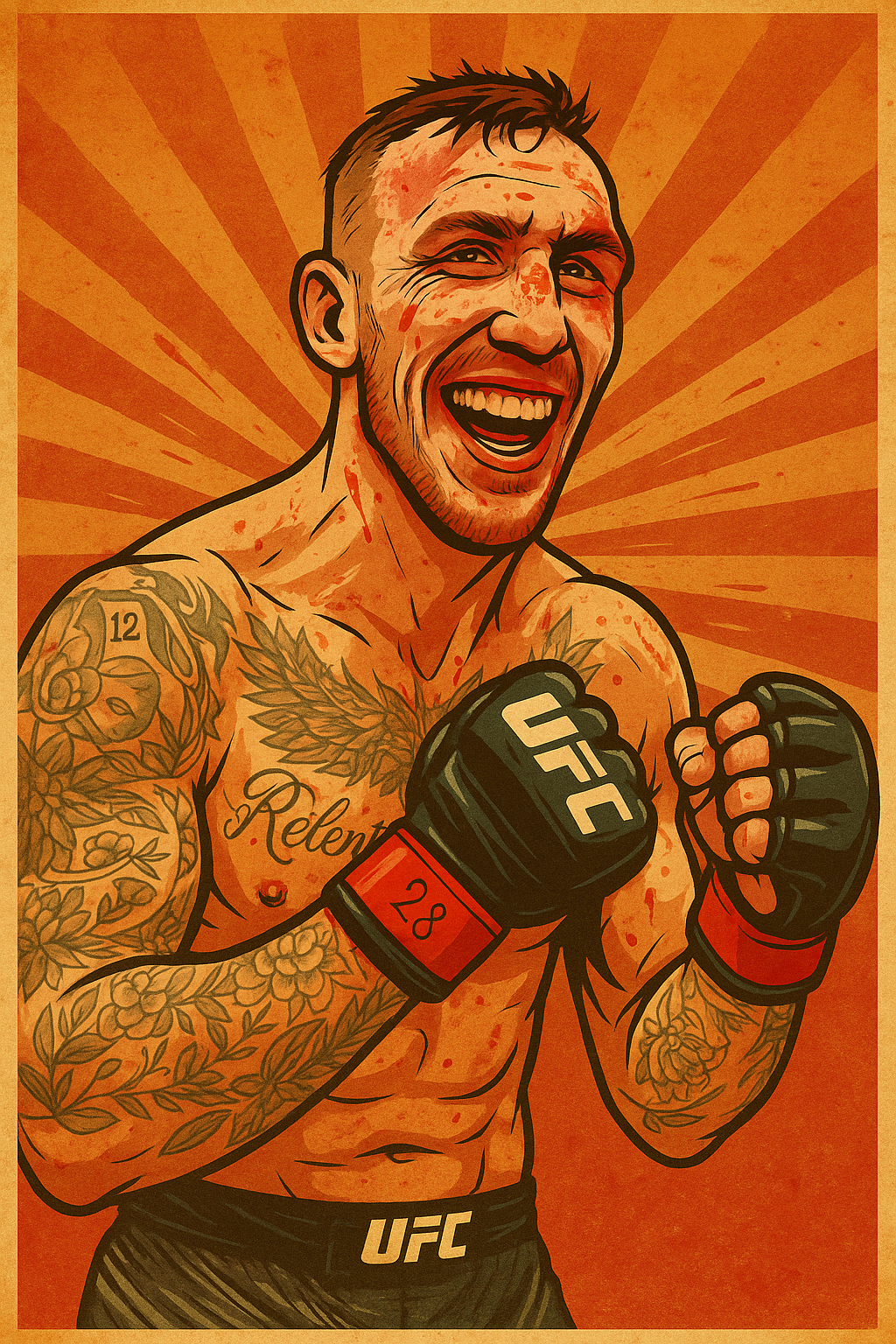 Profile drawing Rhys McKee, Skeletor