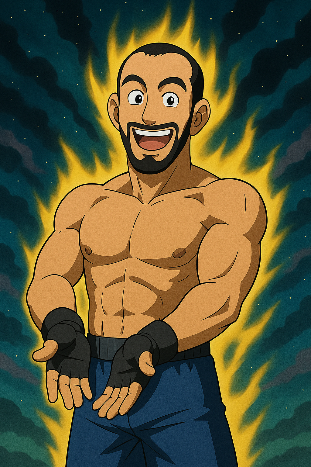 Profile drawing Dominick Reyes, The Devastator