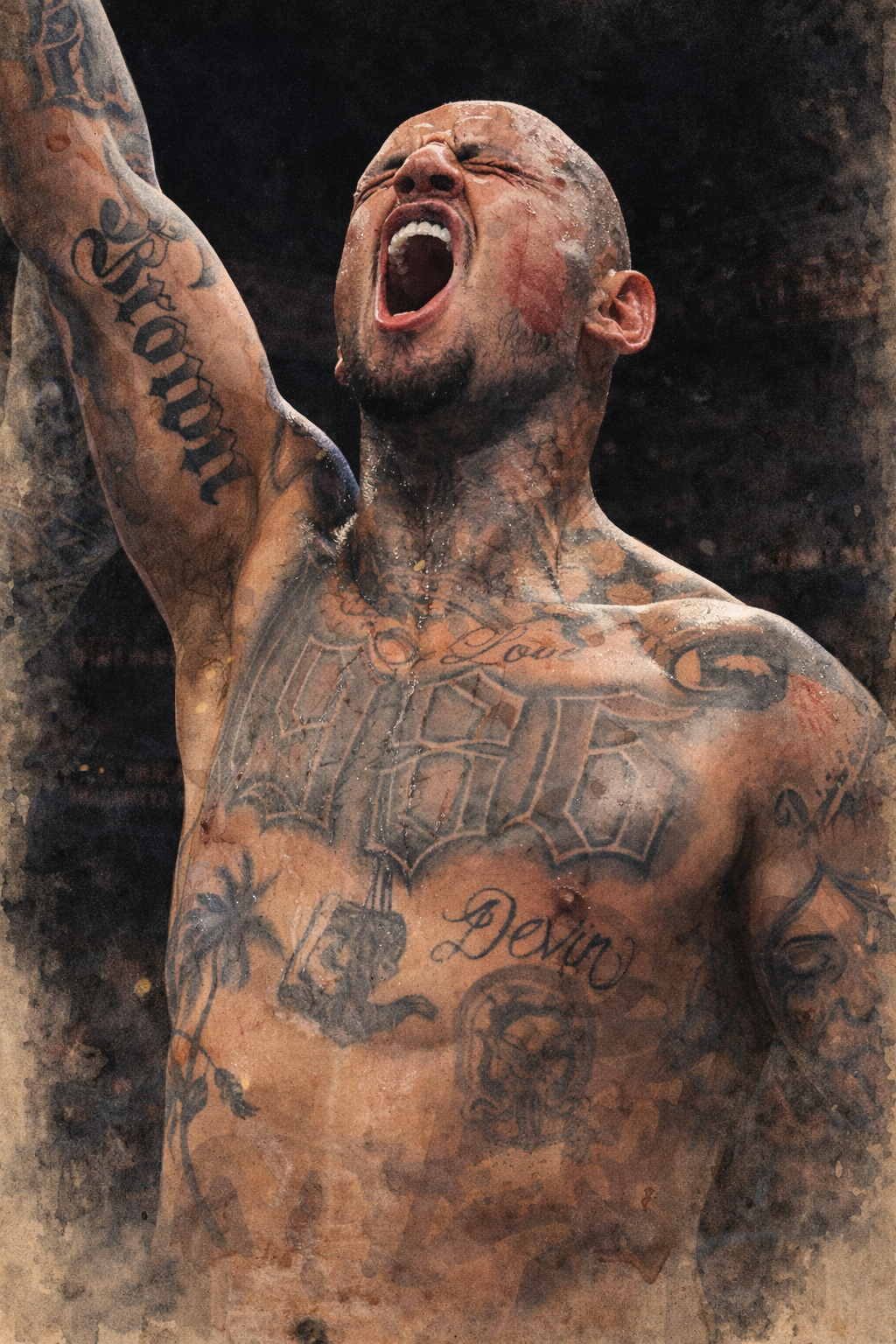 Profile drawing Daniel Rodriguez, D-Rod