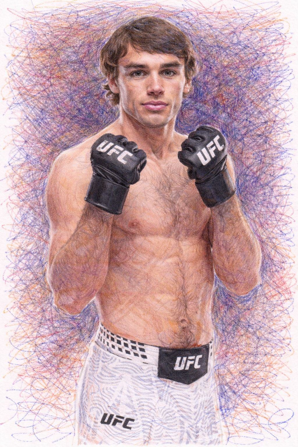 Profile drawing Luke Riley, 