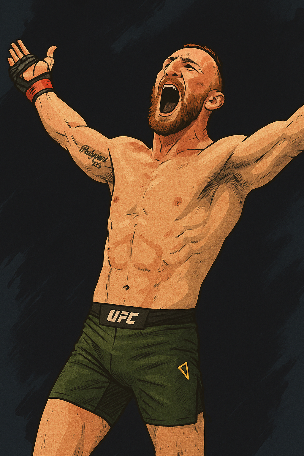 Profile drawing Modestas Bukauskas, The Baltic Gladiator
