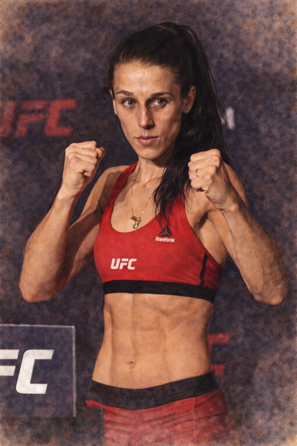 Profile drawing Joanna Jedrzejczyk, 