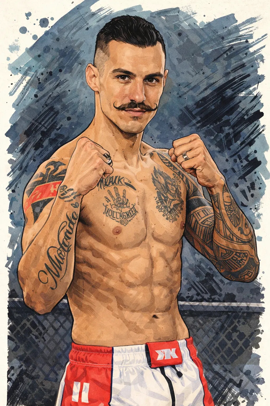 Profile drawing Gabriel Miranda, Fly