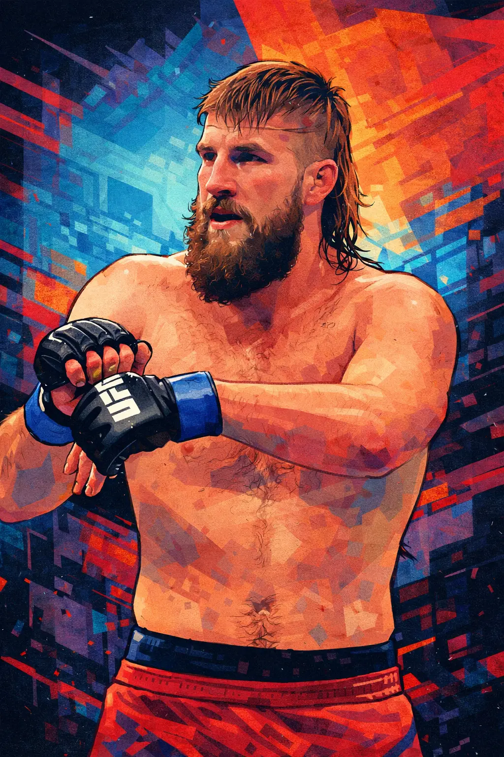 Profile drawing Tanner Boser, The Bulldozer