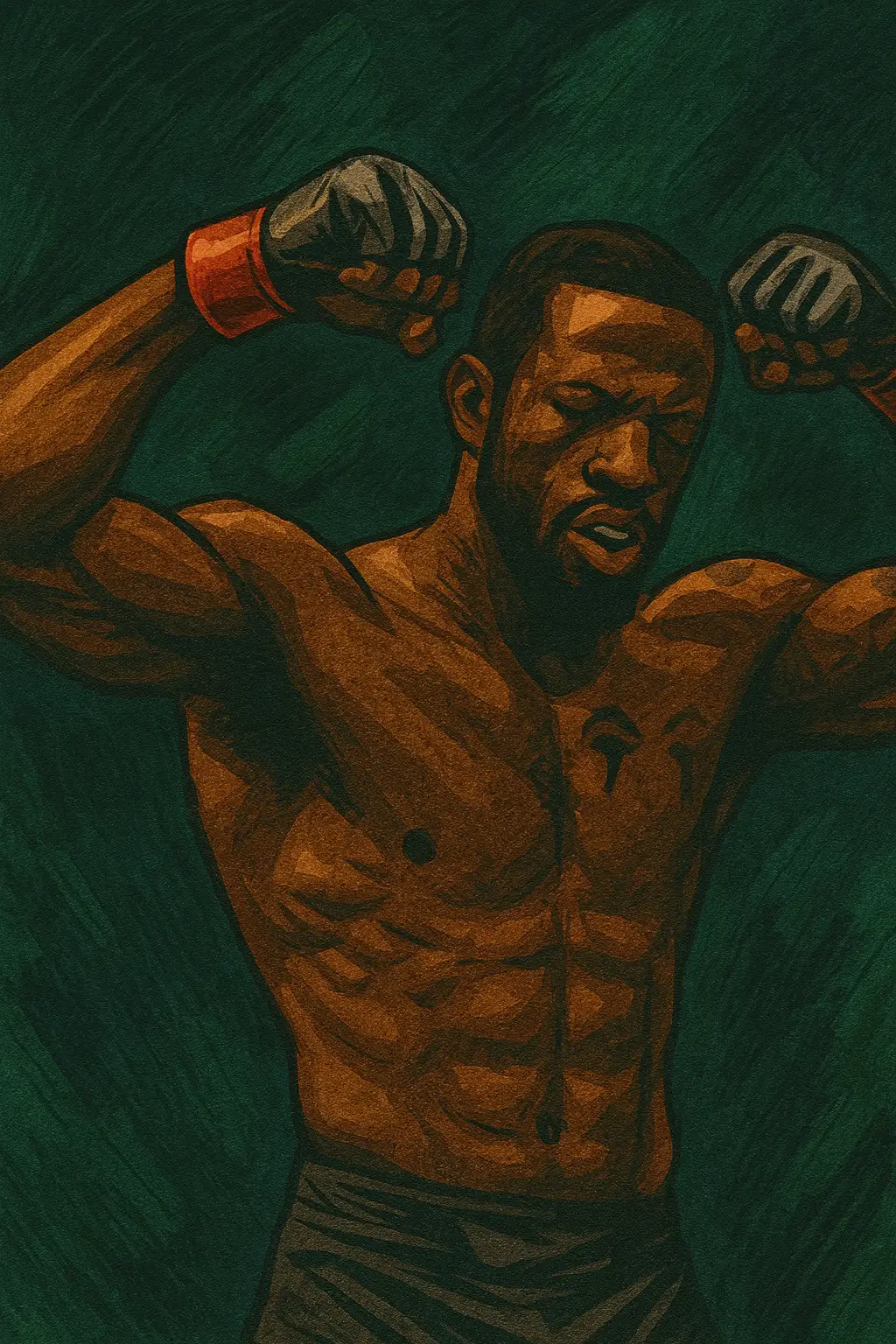 Profile drawing Randy Brown, Rude Boy