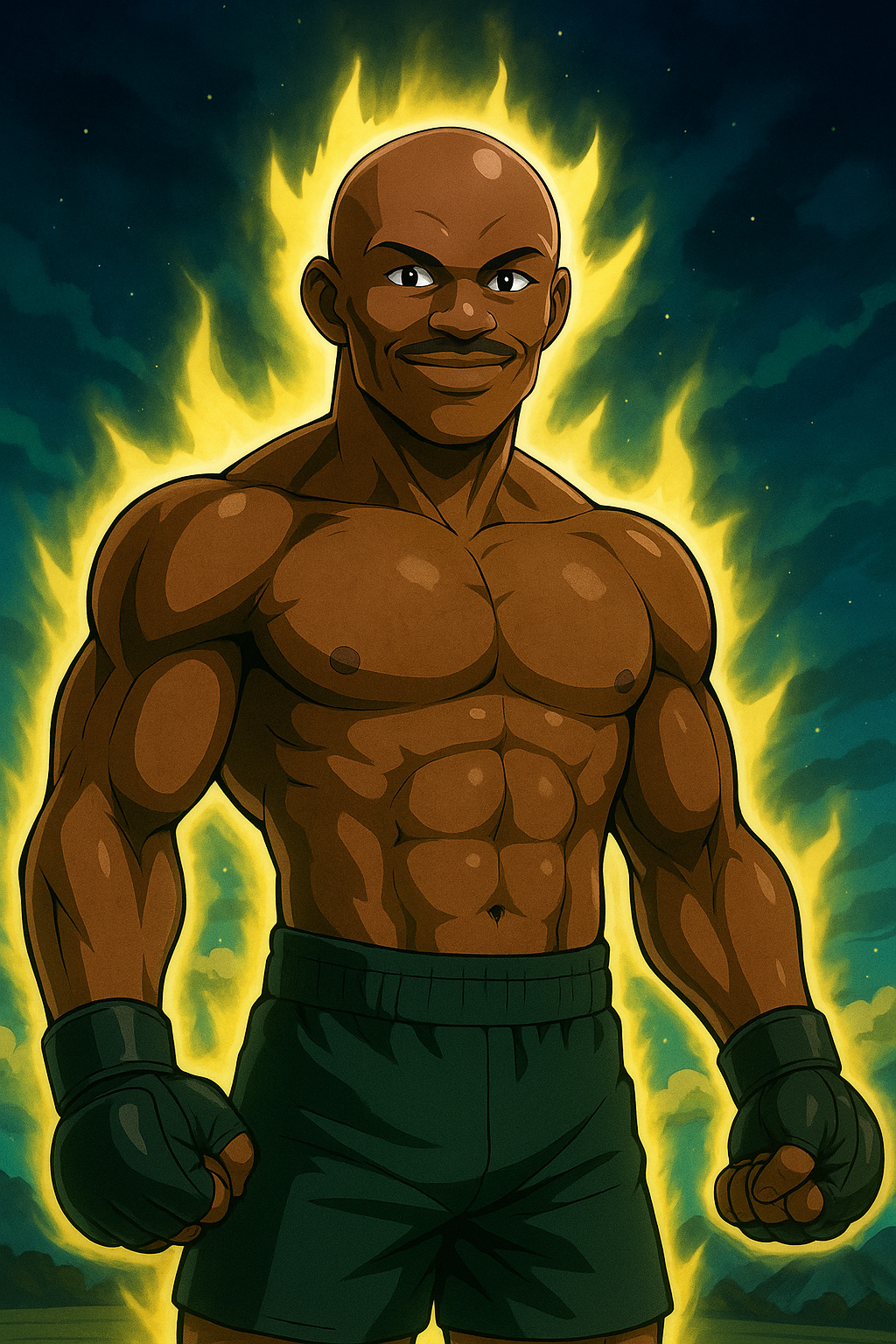 Profile drawing Kamaru Usman, The Nigerian Nightmare