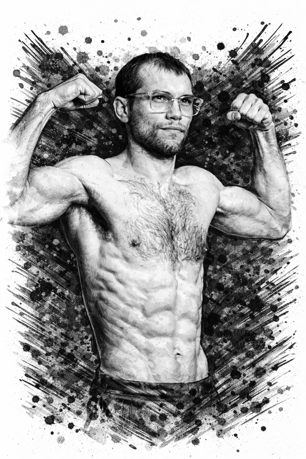 Profile drawing Angel Pacheco, 