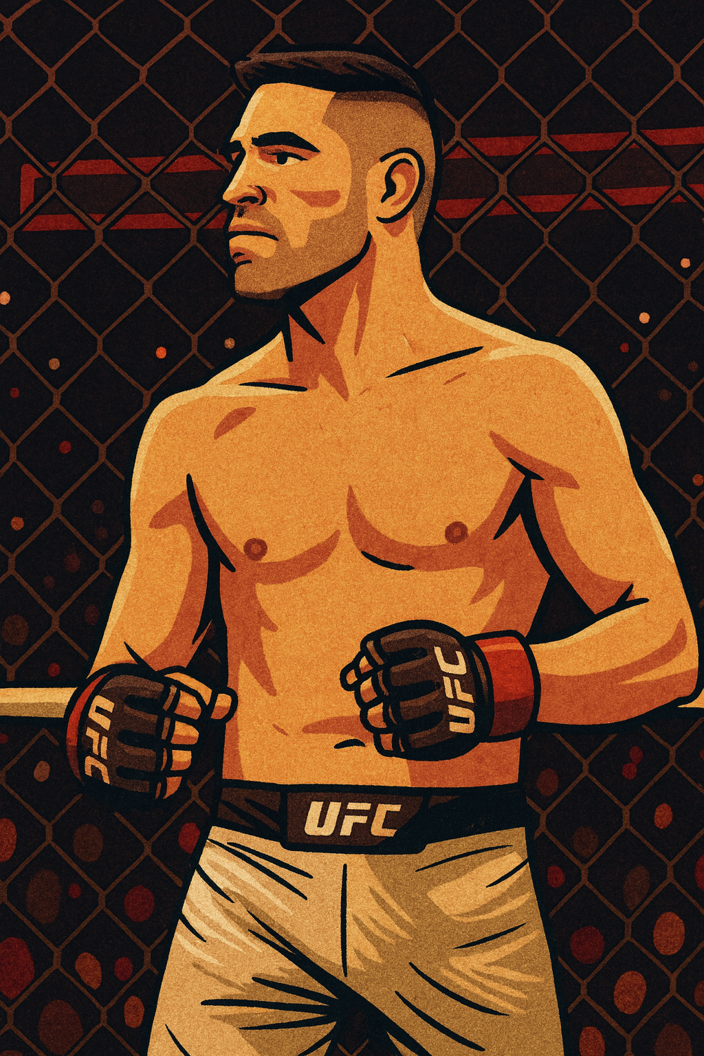 Profile drawing Vicente Luque, The Silent Assassin