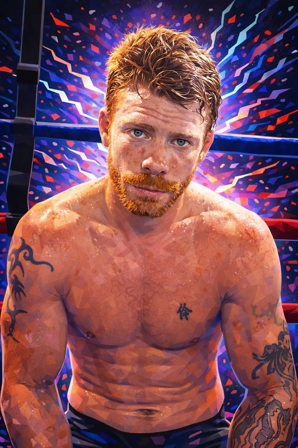 Profile drawing Paul Felder, The Irish Dragon
