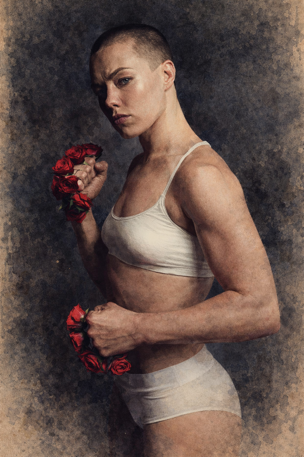 Profile drawing Rose Namajunas, Thug