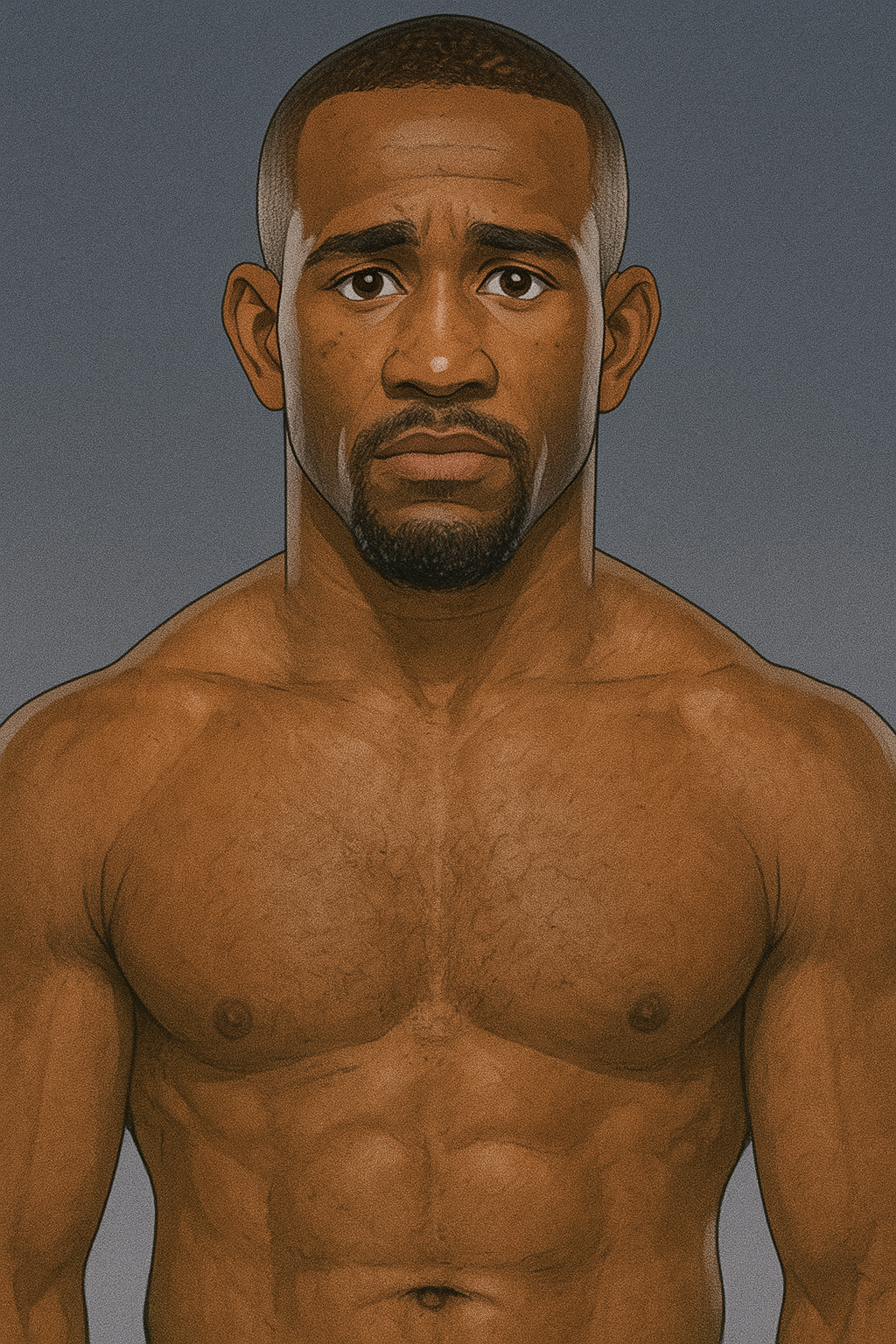 Profile drawing Geoff Neal, Handz of Steel