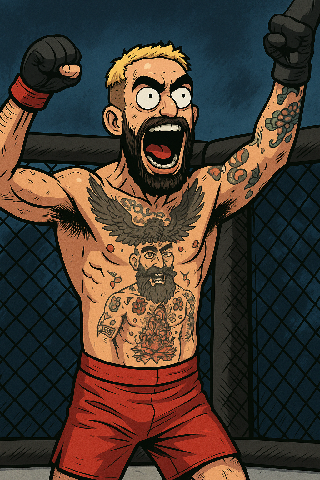 Profile drawing Ramon Taveras, The Savage