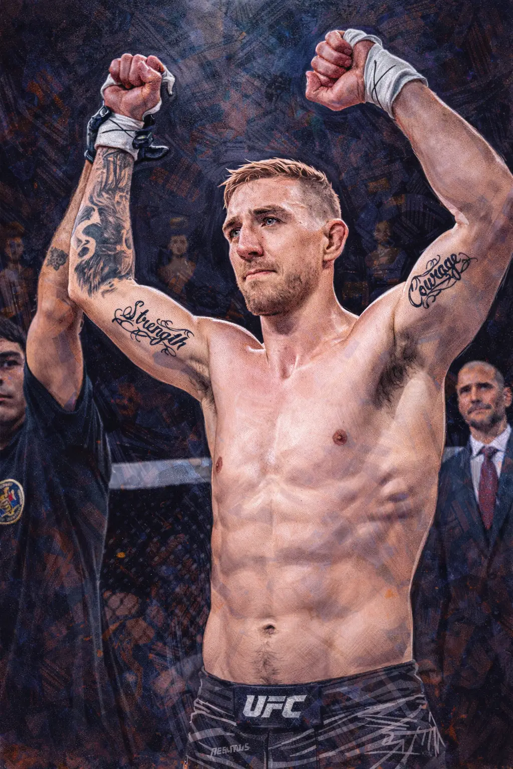 Profile drawing Kyle Daukaus, The D'Arce Knight