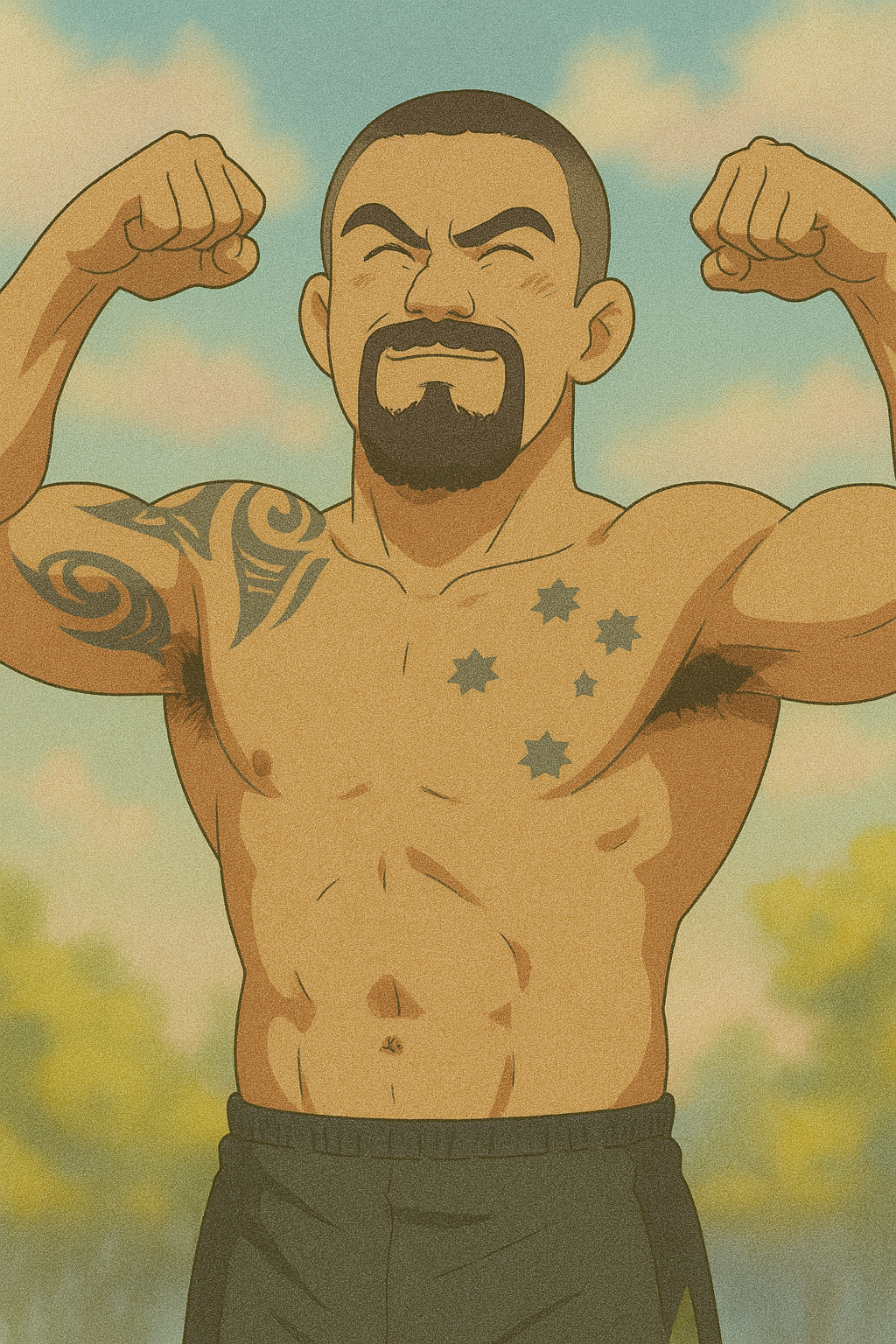 Profile drawing Robert Whittaker, The Reaper / Bobby Knuckles