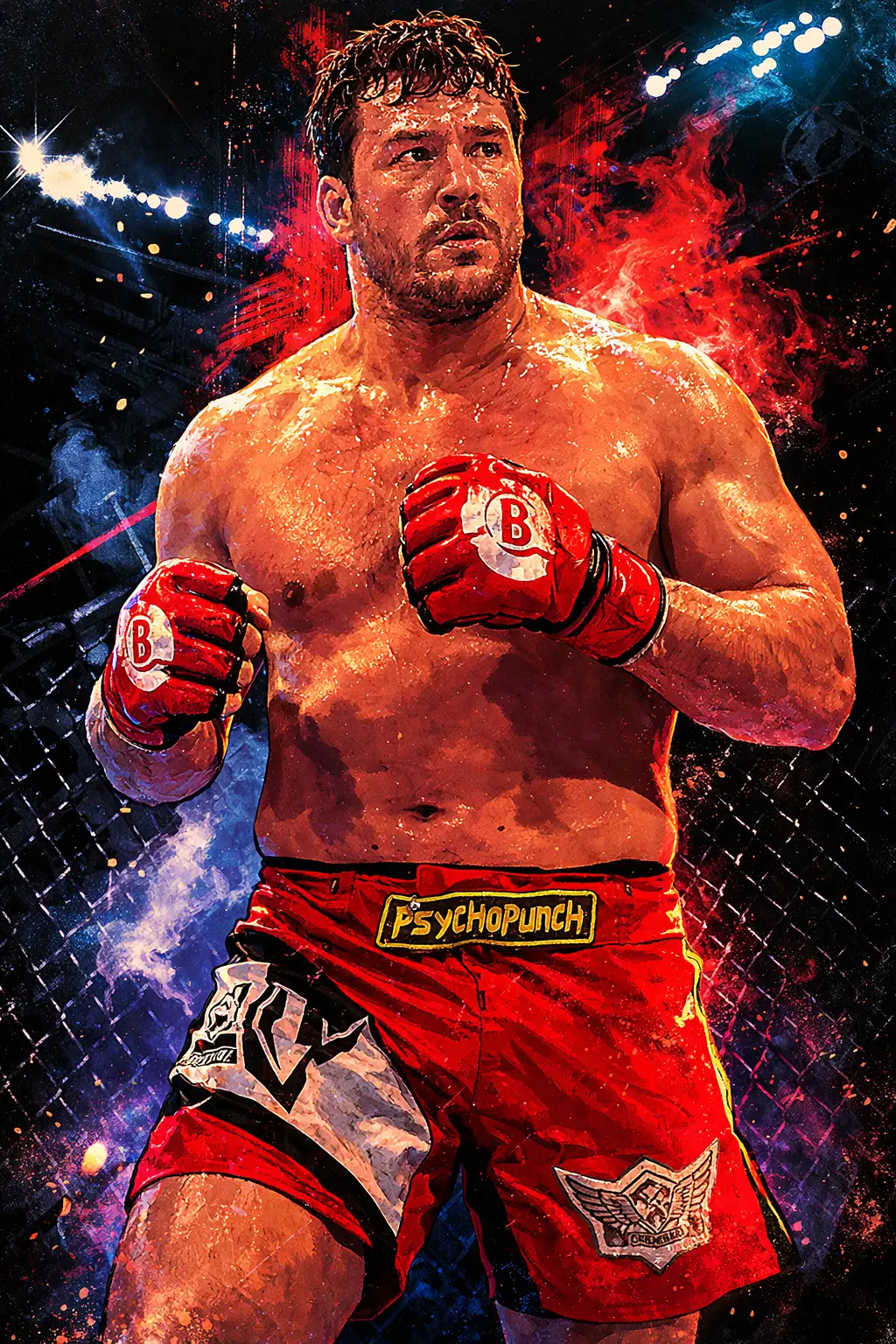 Profile drawing Matt Mitrione, Meathead