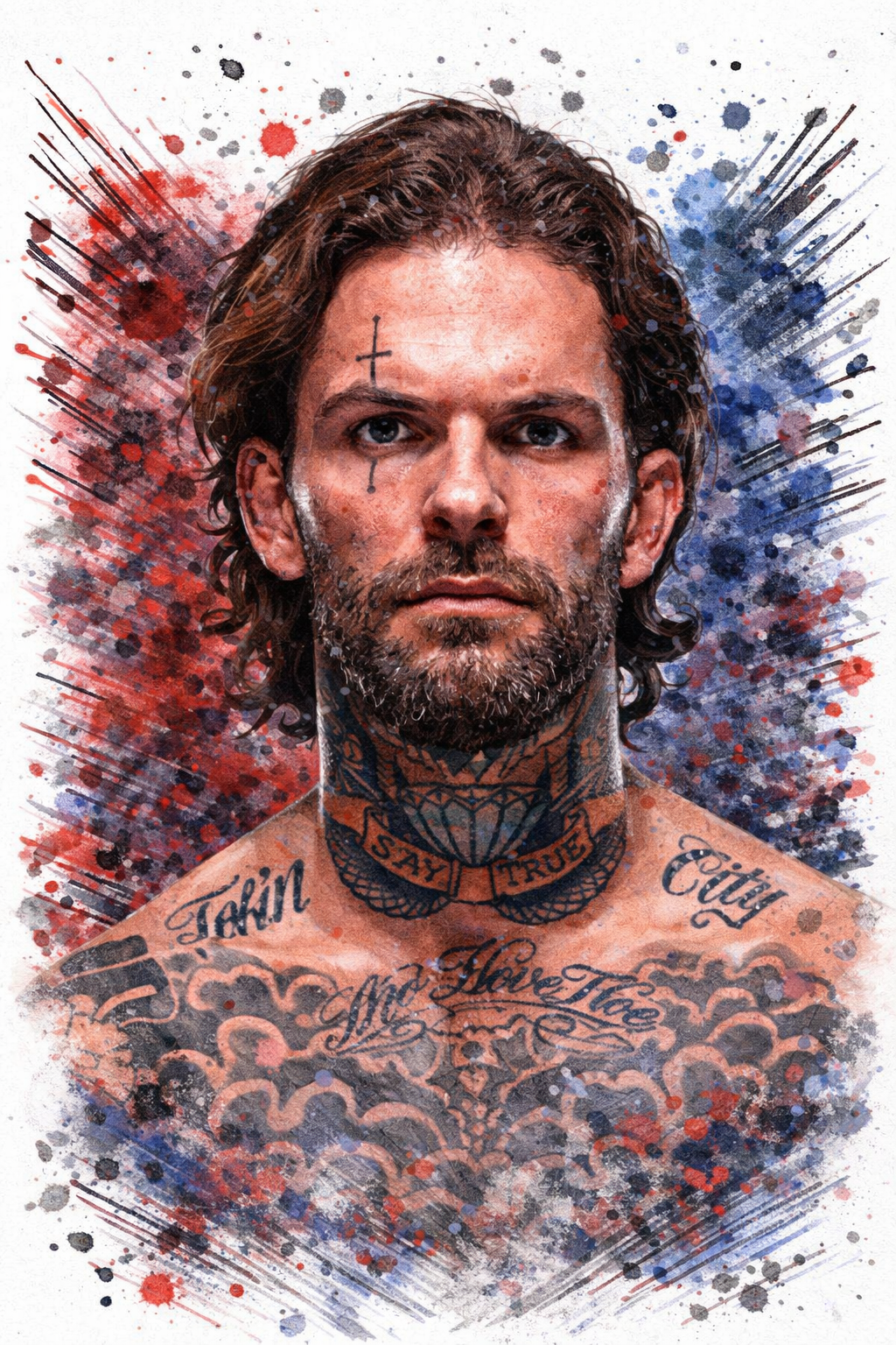 Profile drawing Cody Garbrandt, No Love