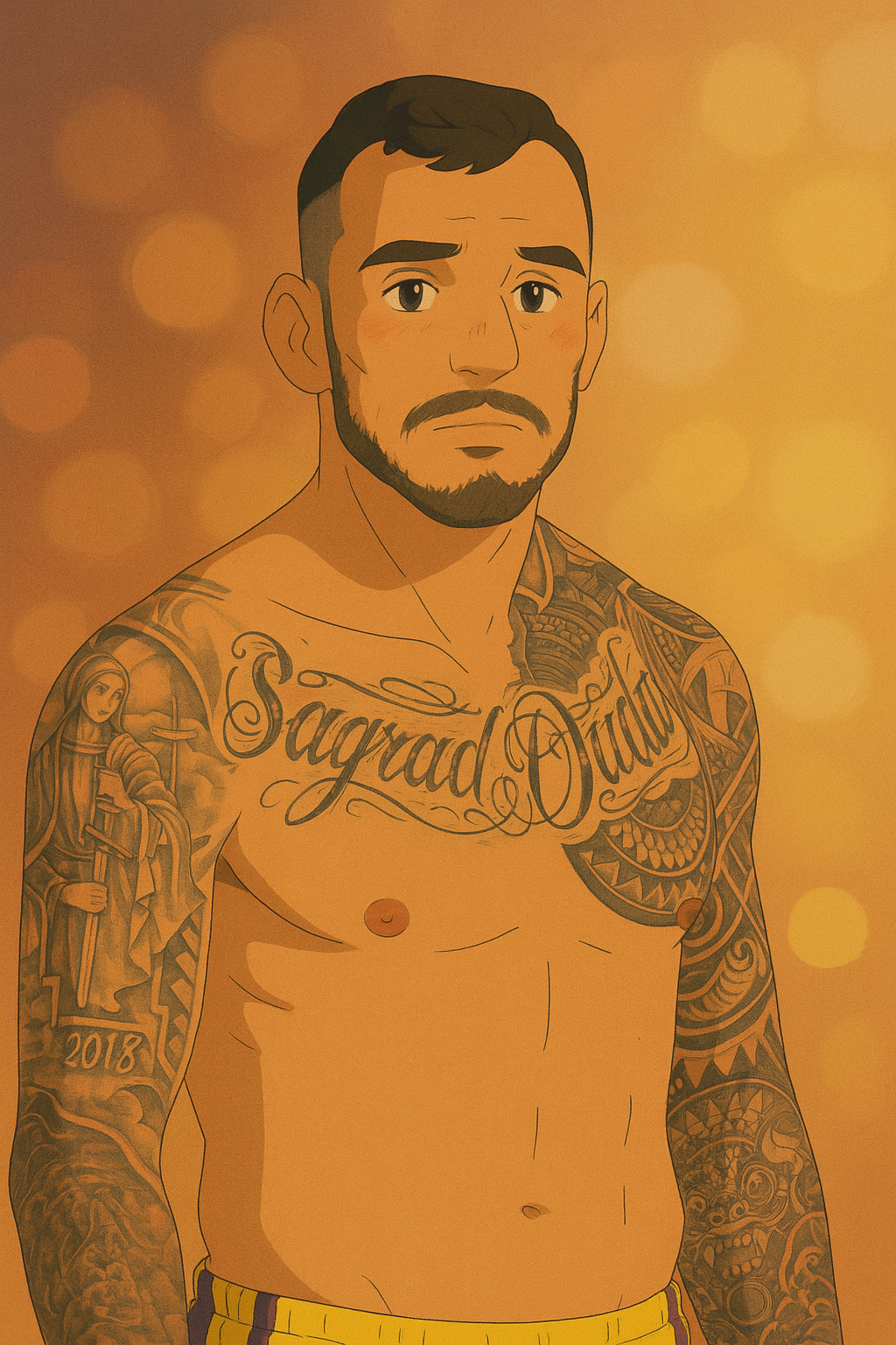 Profile drawing Renato Carneiro, Moicano