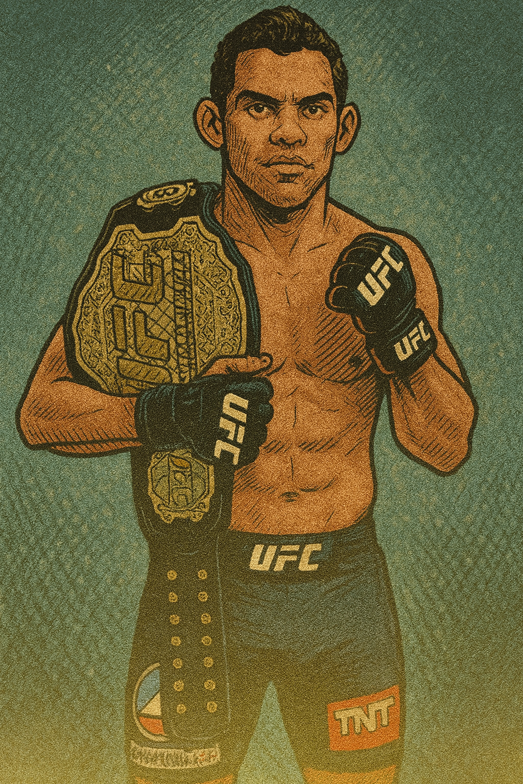 Profile drawing Renan Barao, The Baron