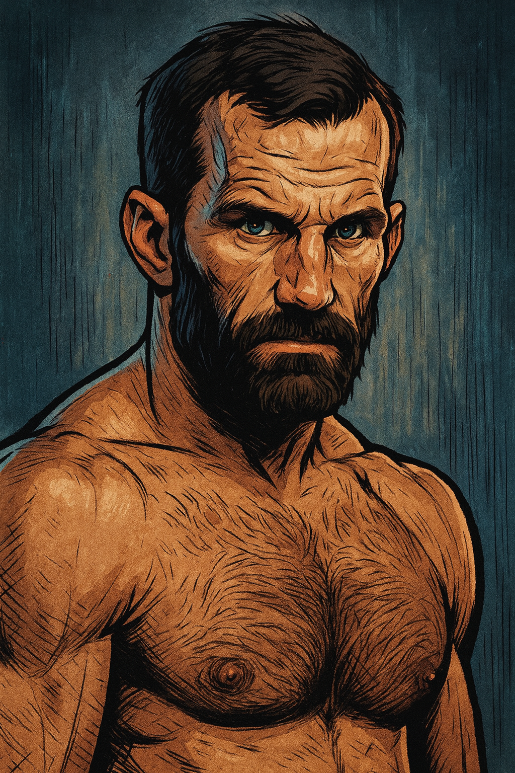 Profile drawing Luke Rockhold, 