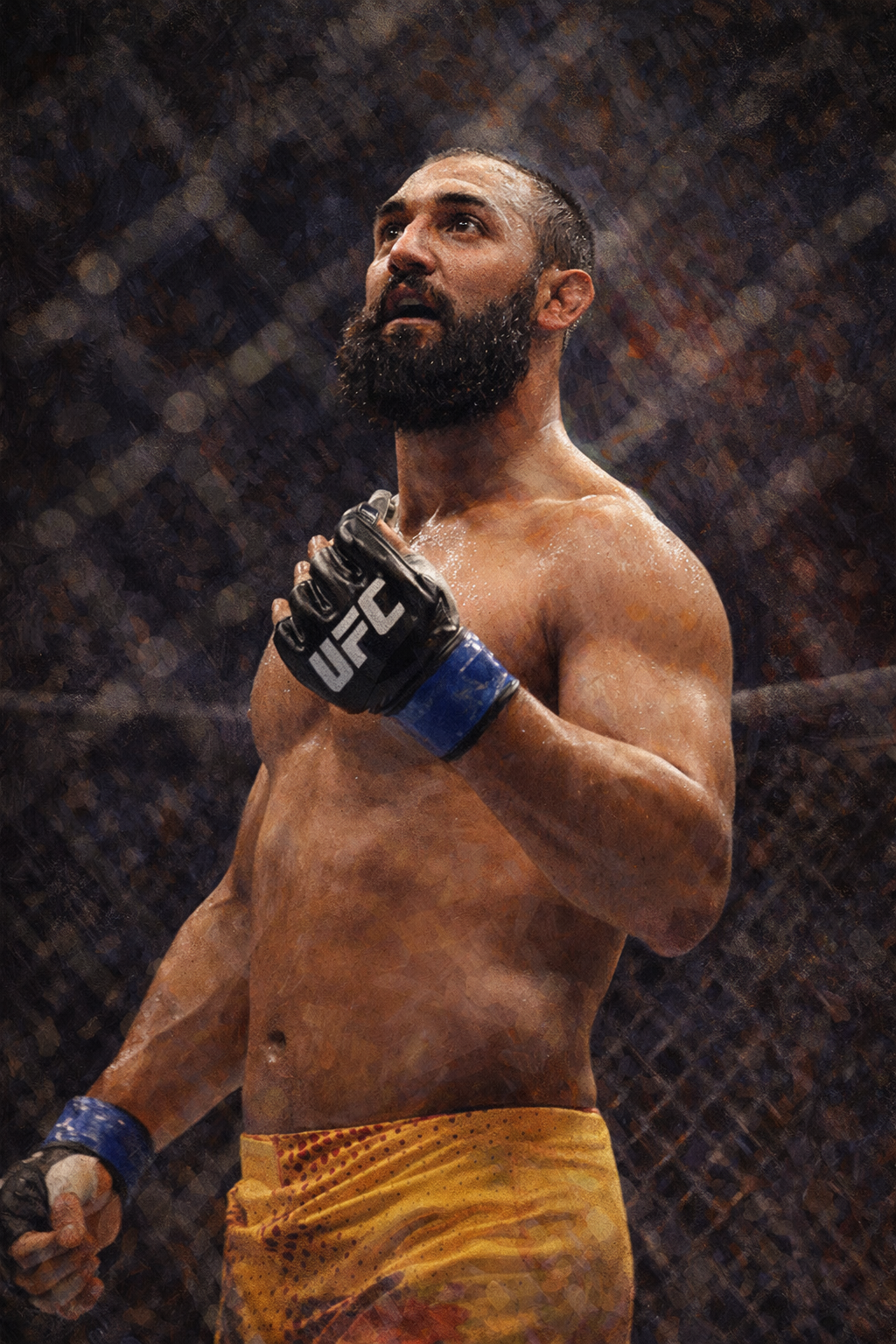 Profile drawing Johny Hendricks, Bigg Rigg