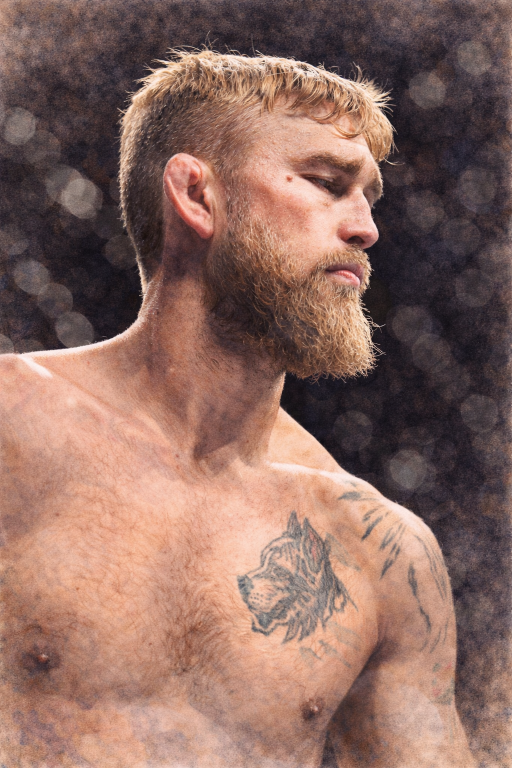 Profile drawing Alexander Gustafsson, The Mauler