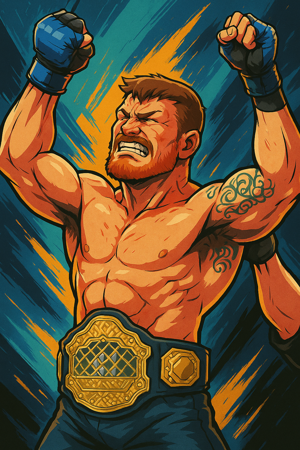 Profile drawing Michael Bisping, The Count