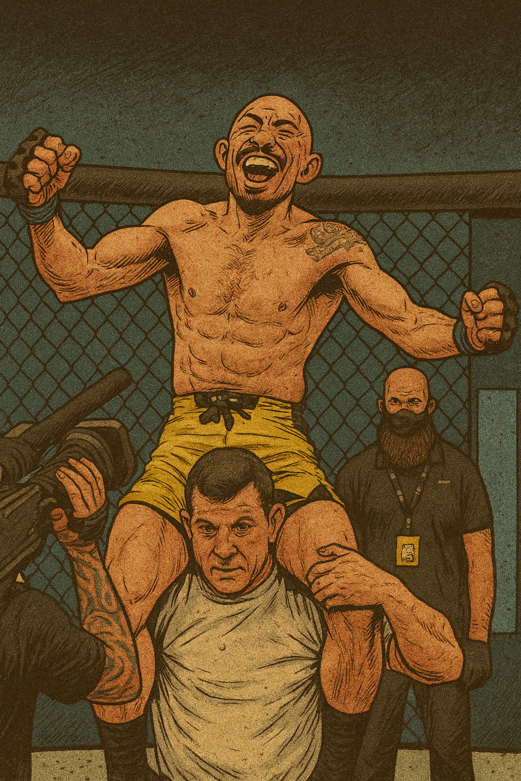 Profile drawing Jose Aldo, Junior