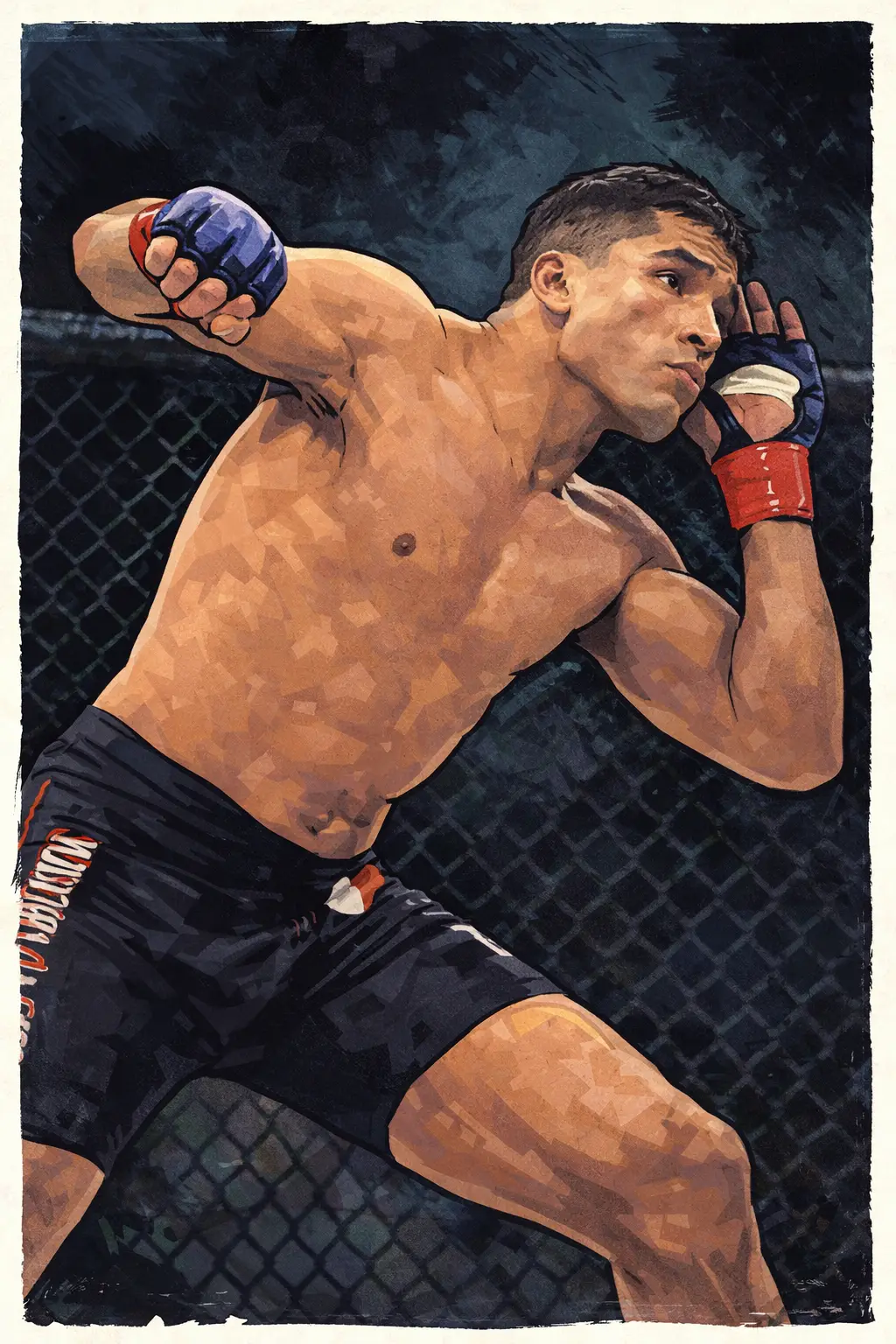 Profile drawing Tyson Griffin, 