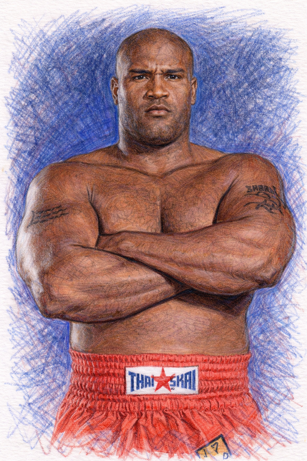 Profile drawing Gary Goodridge, Big Daddy