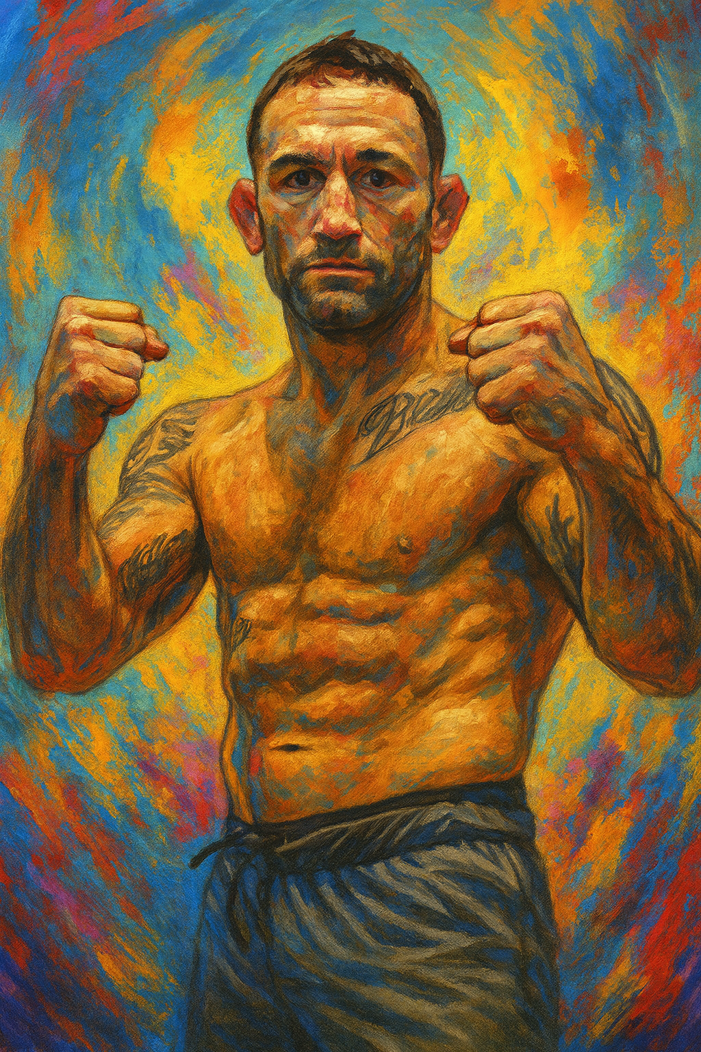 Profile drawing Frankie Edgar, The Answer