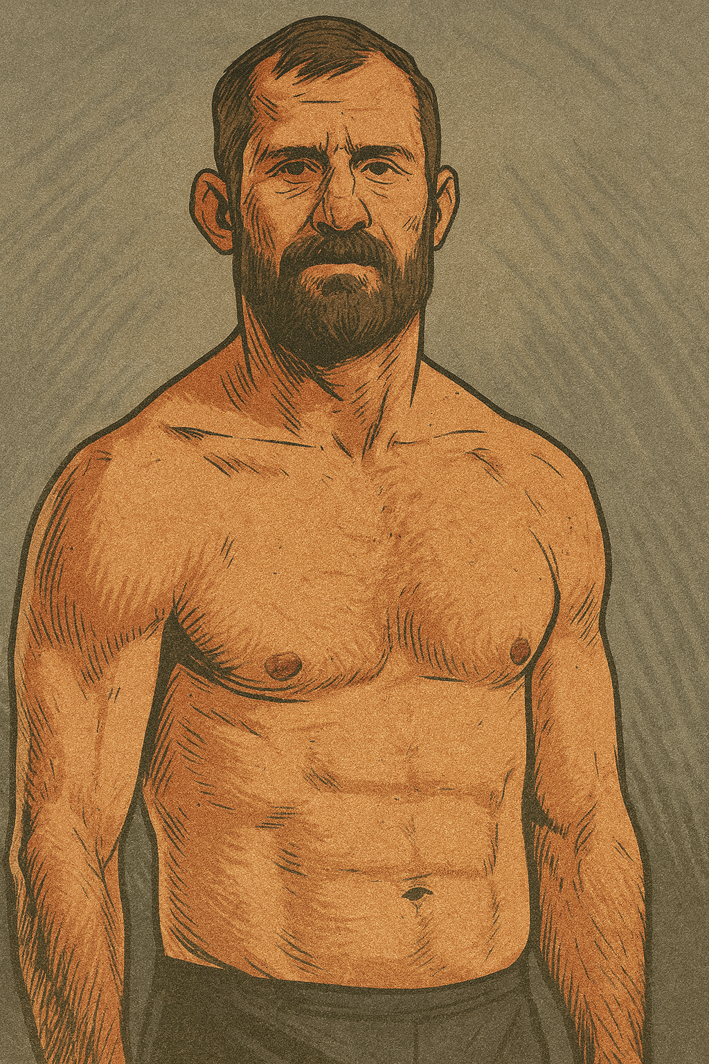 Profile drawing Donald Cerrone, Cowboy