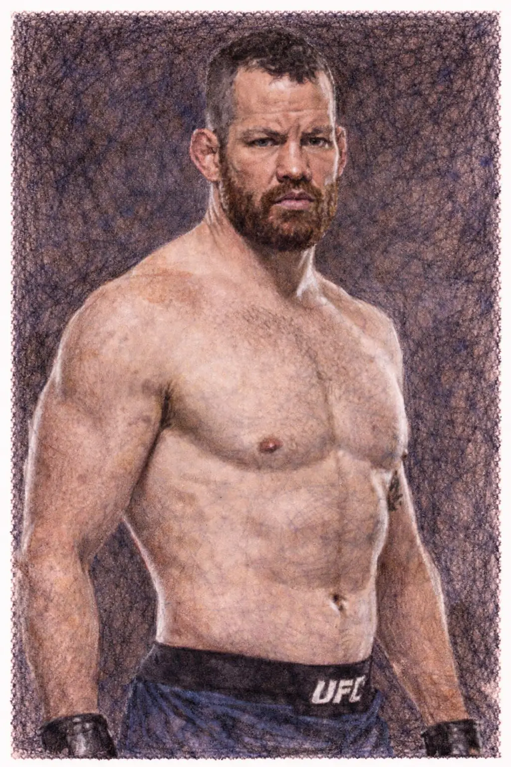 Profile drawing Nate Marquardt, The Great