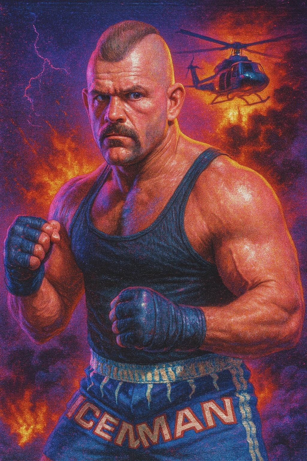Profile drawing Chuck Liddell, The Iceman