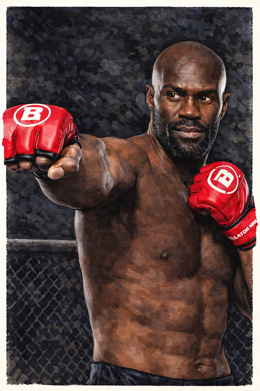 Profile drawing Cheick Kongo, 