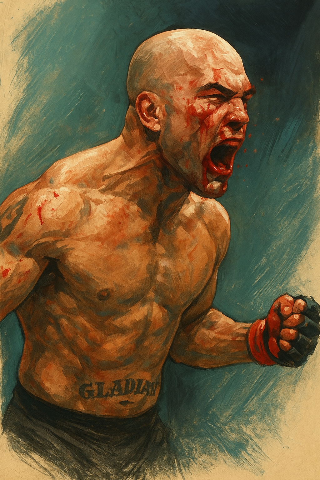 Profile drawing Robbie Lawler, Ruthless