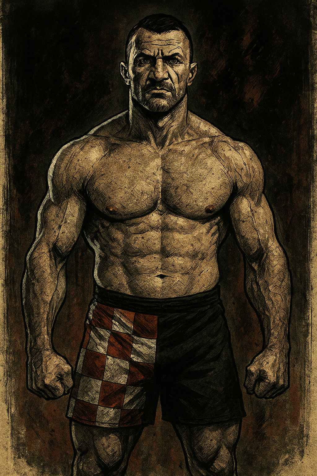 Profile drawing Mirko Filipovic, Cro Cop