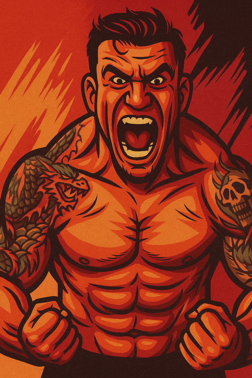 Profile drawing Frank Mir, 