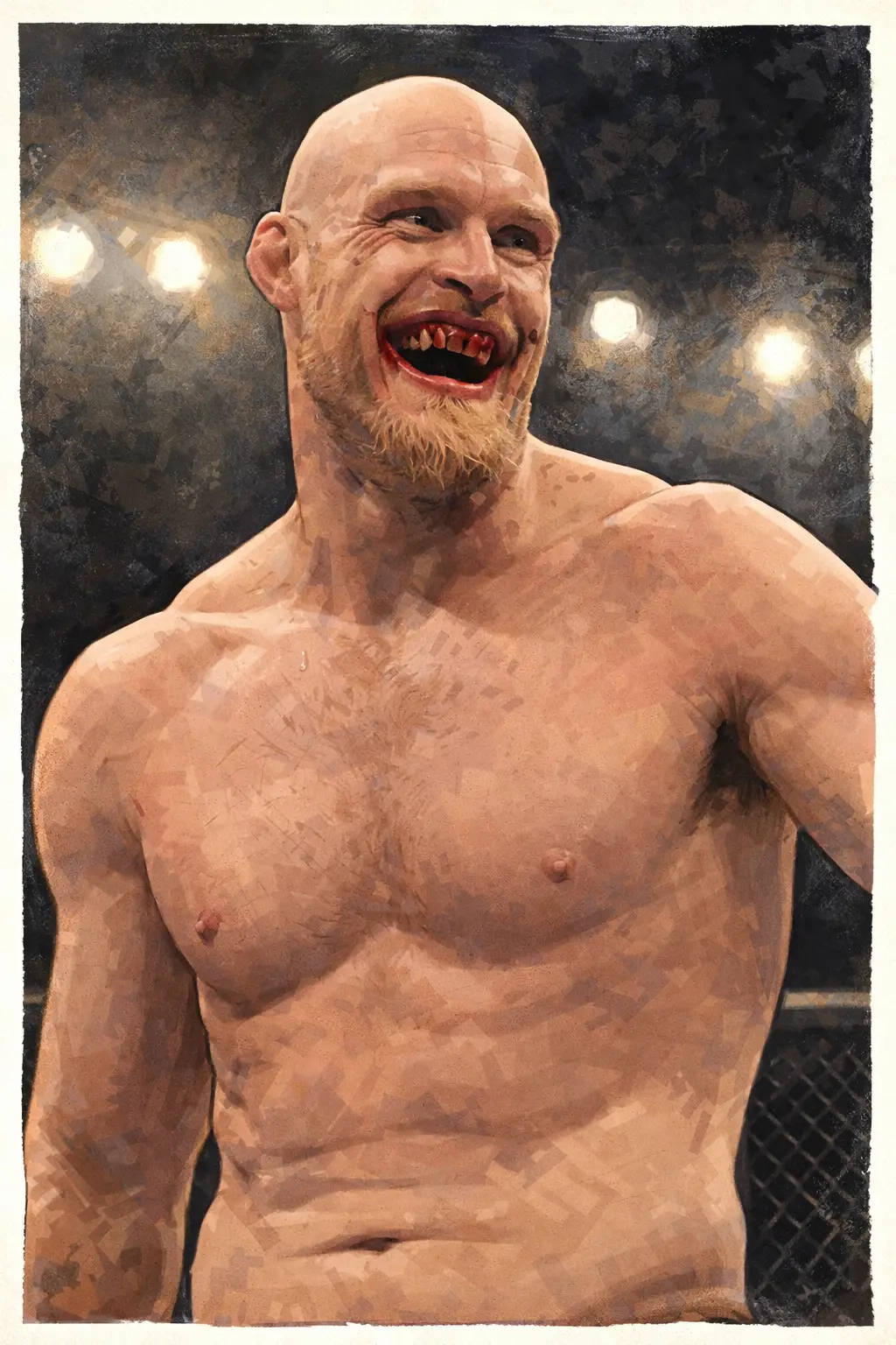 Profile drawing Keith Jardine, The Dean of Mean