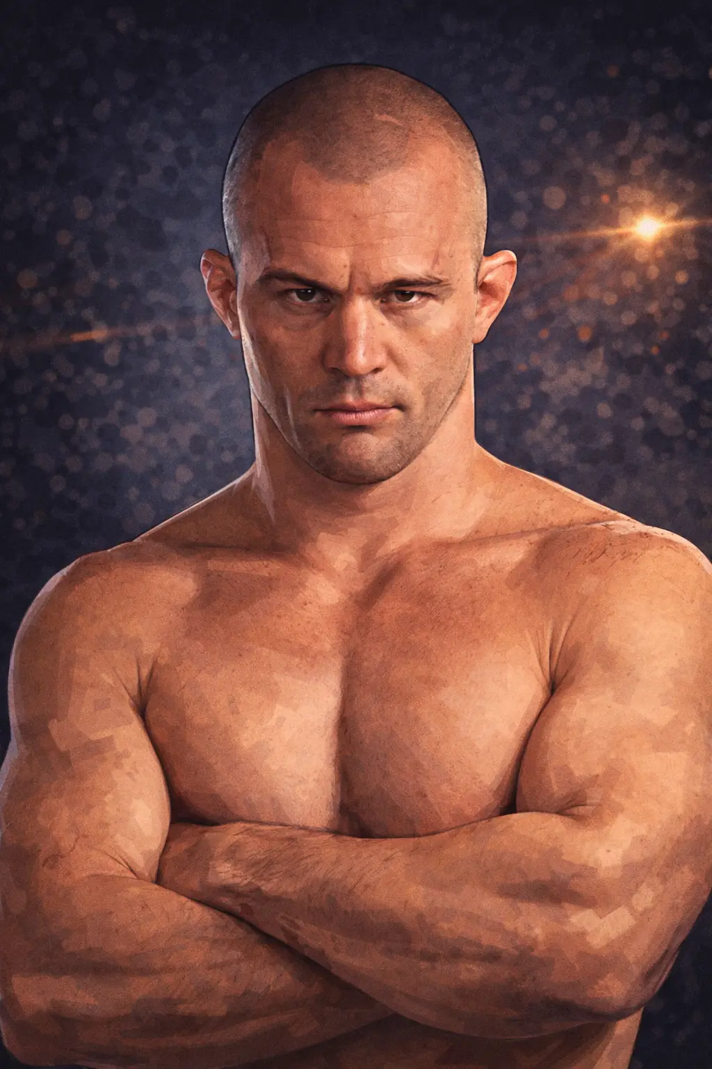 Profile drawing Chris Lytle, Lights Out