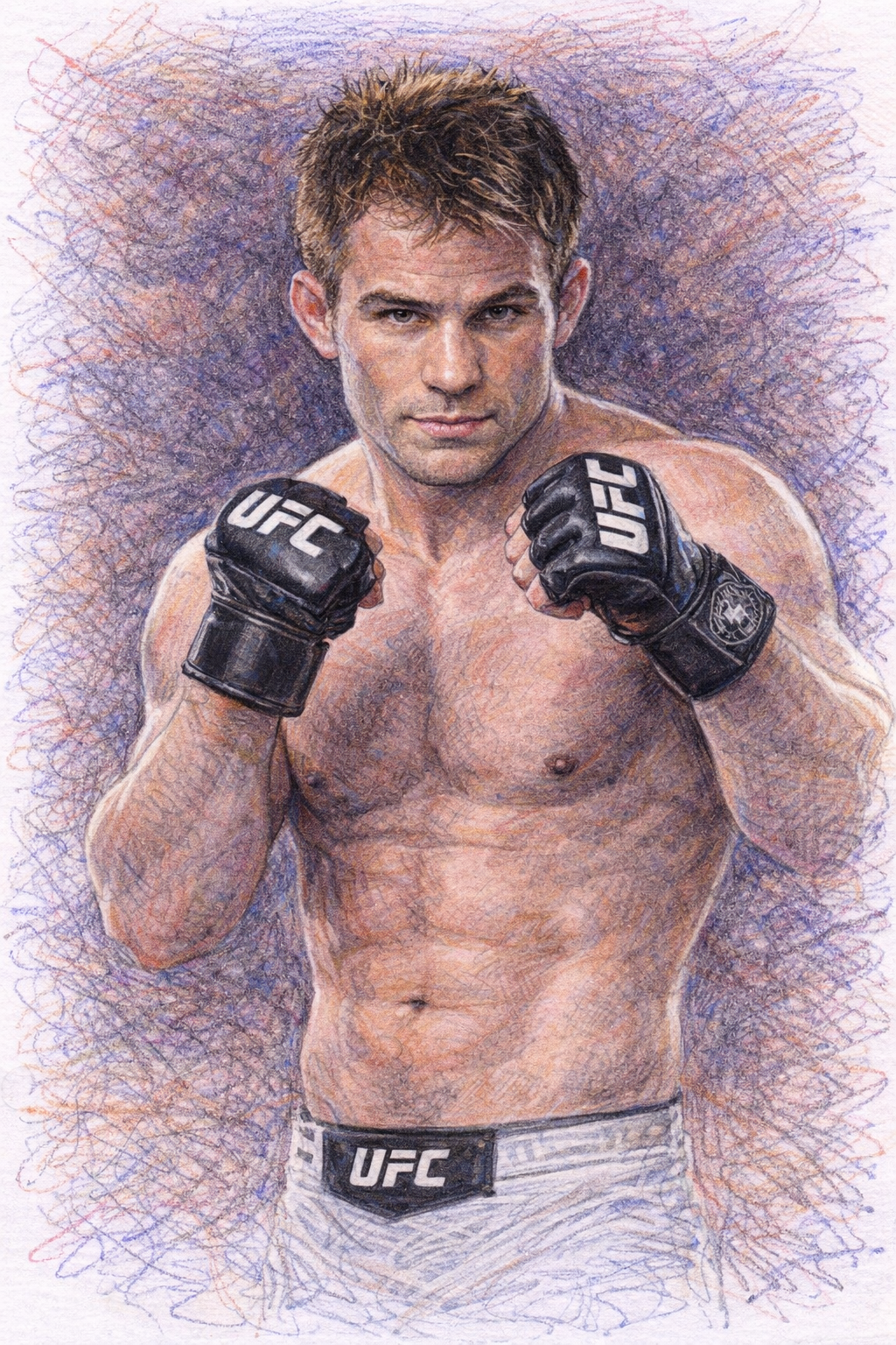 Profile drawing Sean Sherk, The Muscle Shark