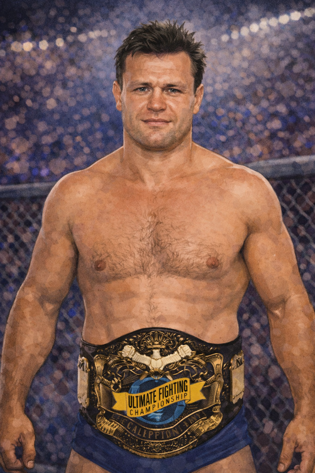 Profile drawing Oleg Taktarov, The Russian Bear