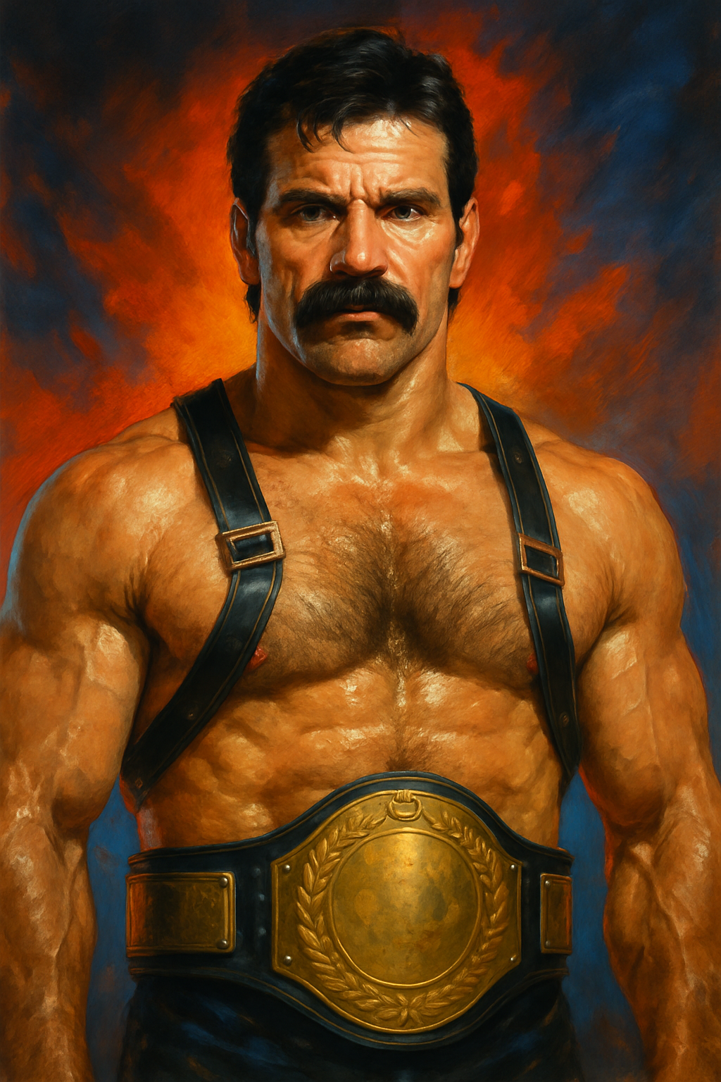 Profile drawing Dan Severn, The Beast
