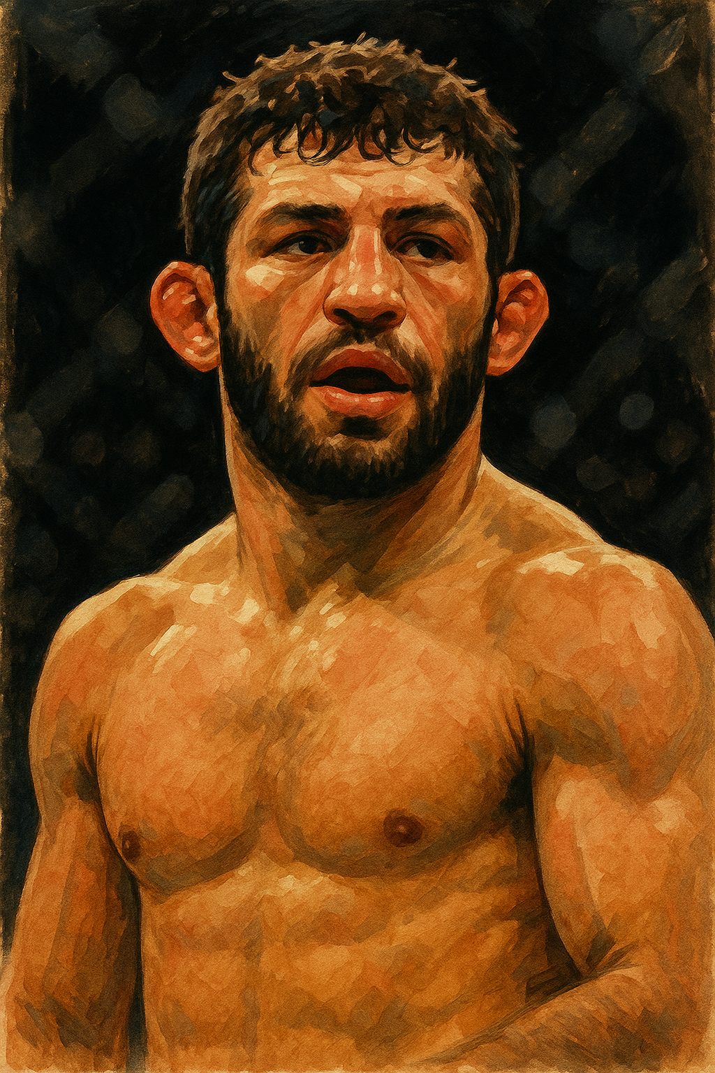 Profile drawing Gilbert Melendez, El Nino