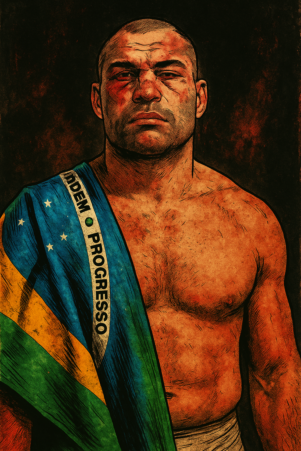 Profile drawing Mauricio Rua, Shogun
