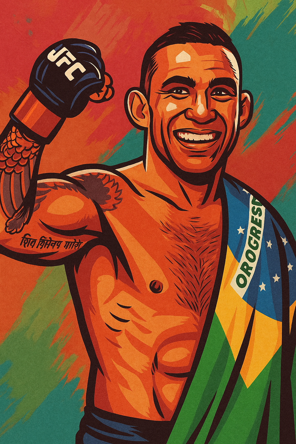 Profile drawing Fabricio Werdum, Vai Cavalo