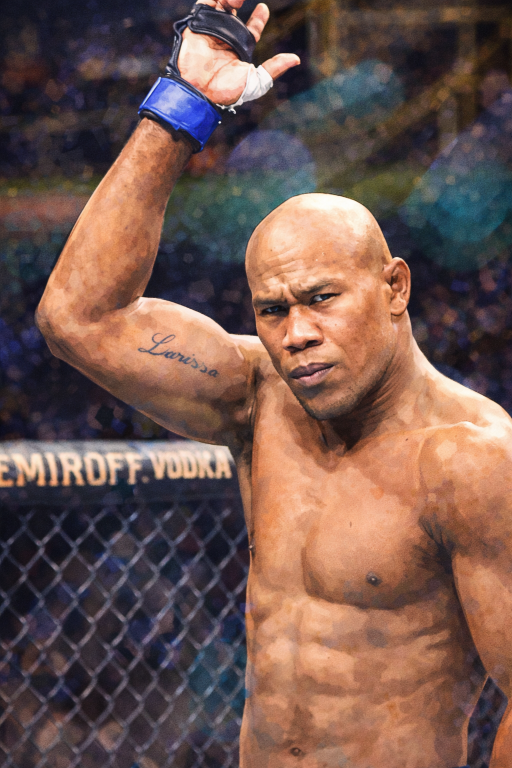 Profile drawing Ronaldo Souza, Jacare