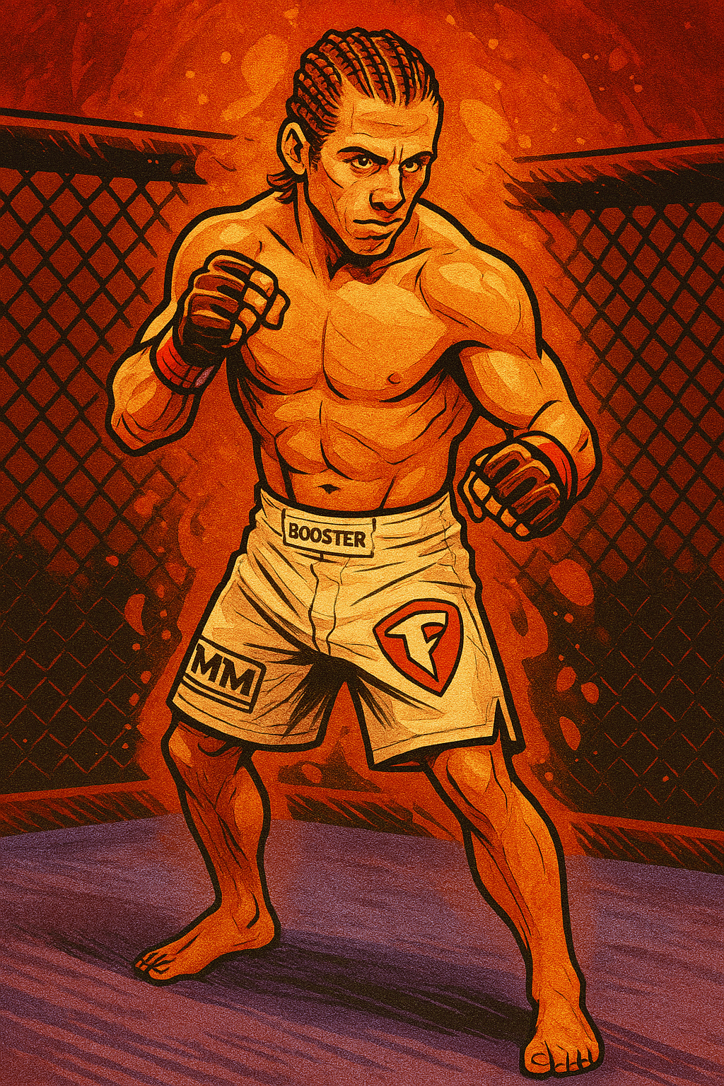 Profile drawing Urijah Faber, The California Kid